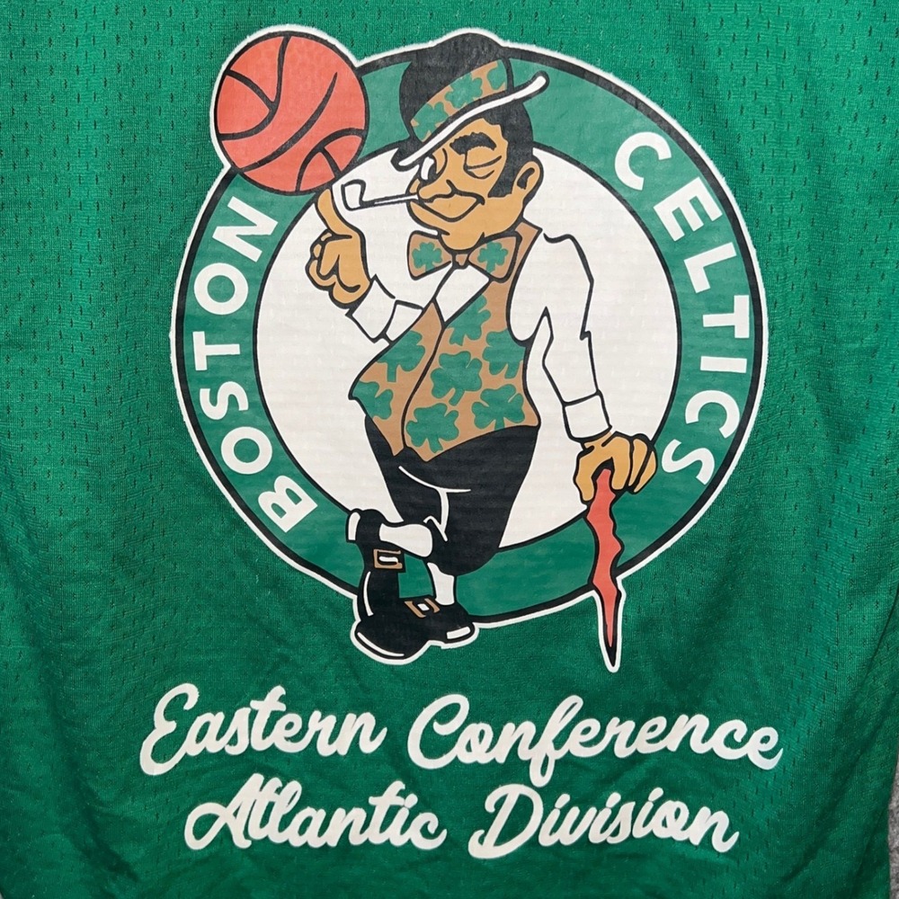 Boston Celtics Ultra Game NBA Mesh Jersey Shirt Green XS Lucky Leprechaun Logo - Picture 5 of 12